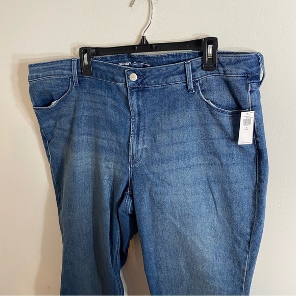 Old Navy High Rise Wow Straight Jeans 22 Long NEW Denim Women’s - Picture 3 of 7